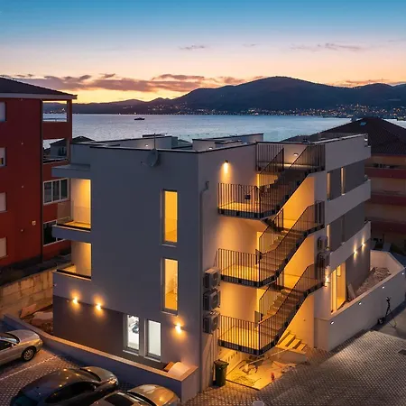 Alegria In Okrug With Heated Pool, Sea View, Jacuzzi, Wifi Trogir